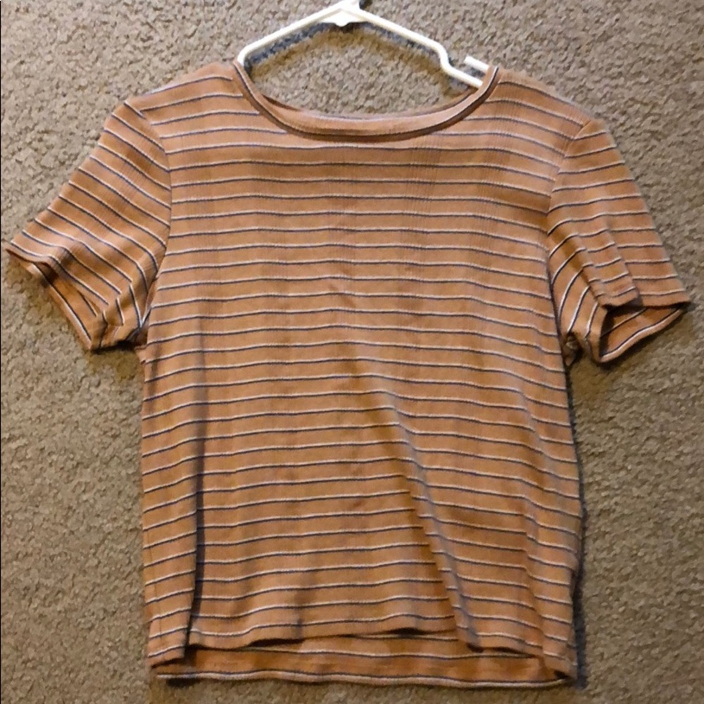 Yellow striped shirt from American eagle